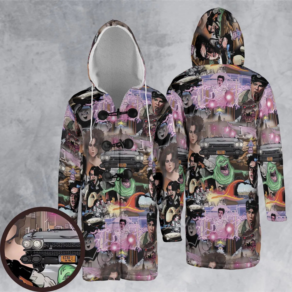 Hooded Cloak Coat - VCA244NC