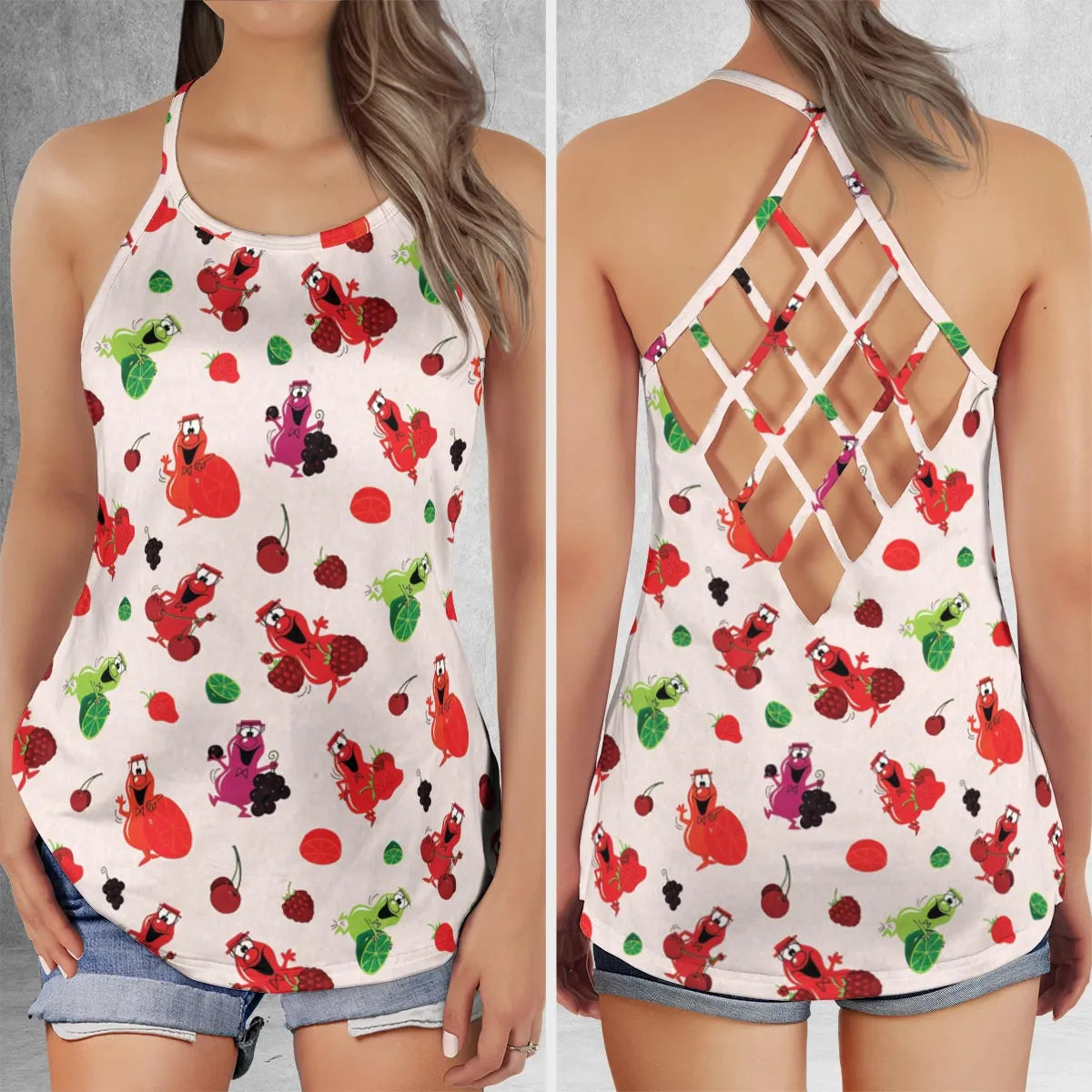 Criss Cross Tank Top - TEKJVD3H