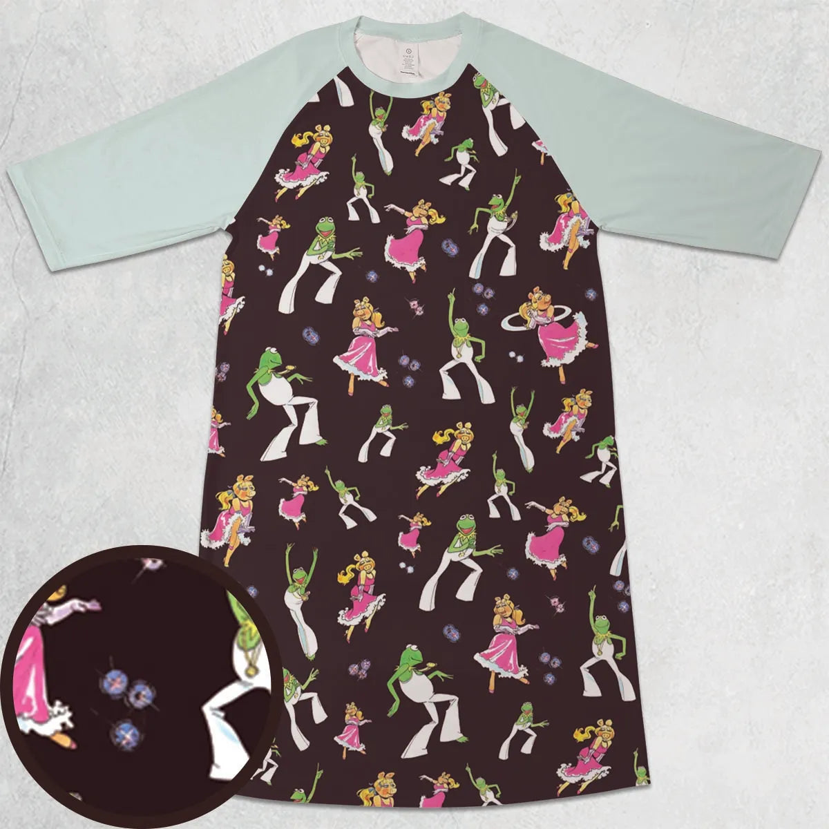 3/4 Sleeve Raglan Dress - FB7YXHGJ