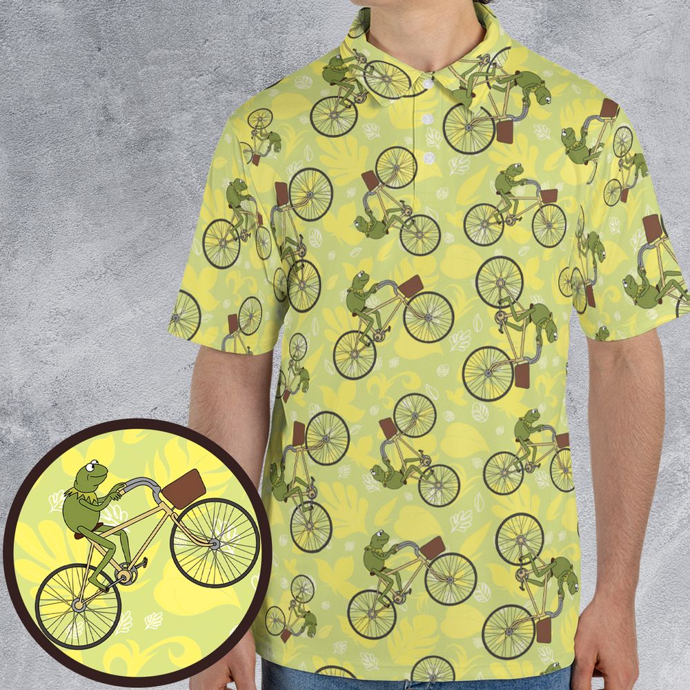 Kermit riding a bike -  - 1