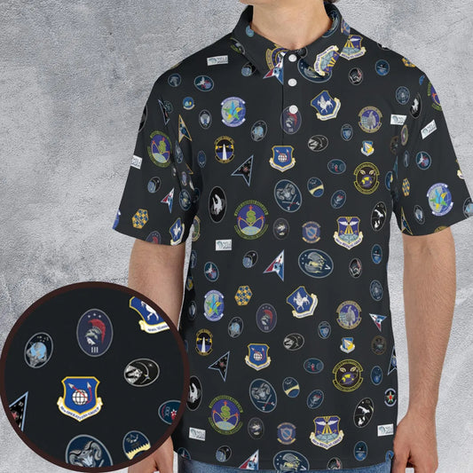 AOP Men/Women Polo Shirt - BWQ5SF9H