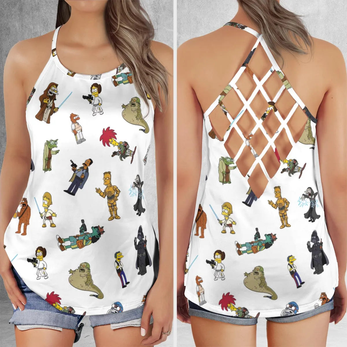 Criss Cross Tank Top - ZQW6ECGW