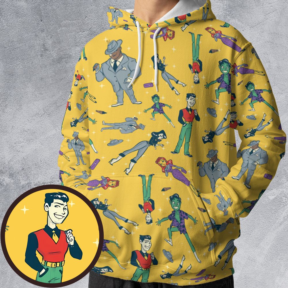 All-over Print Hoodie - QPFMN73G -  - 1