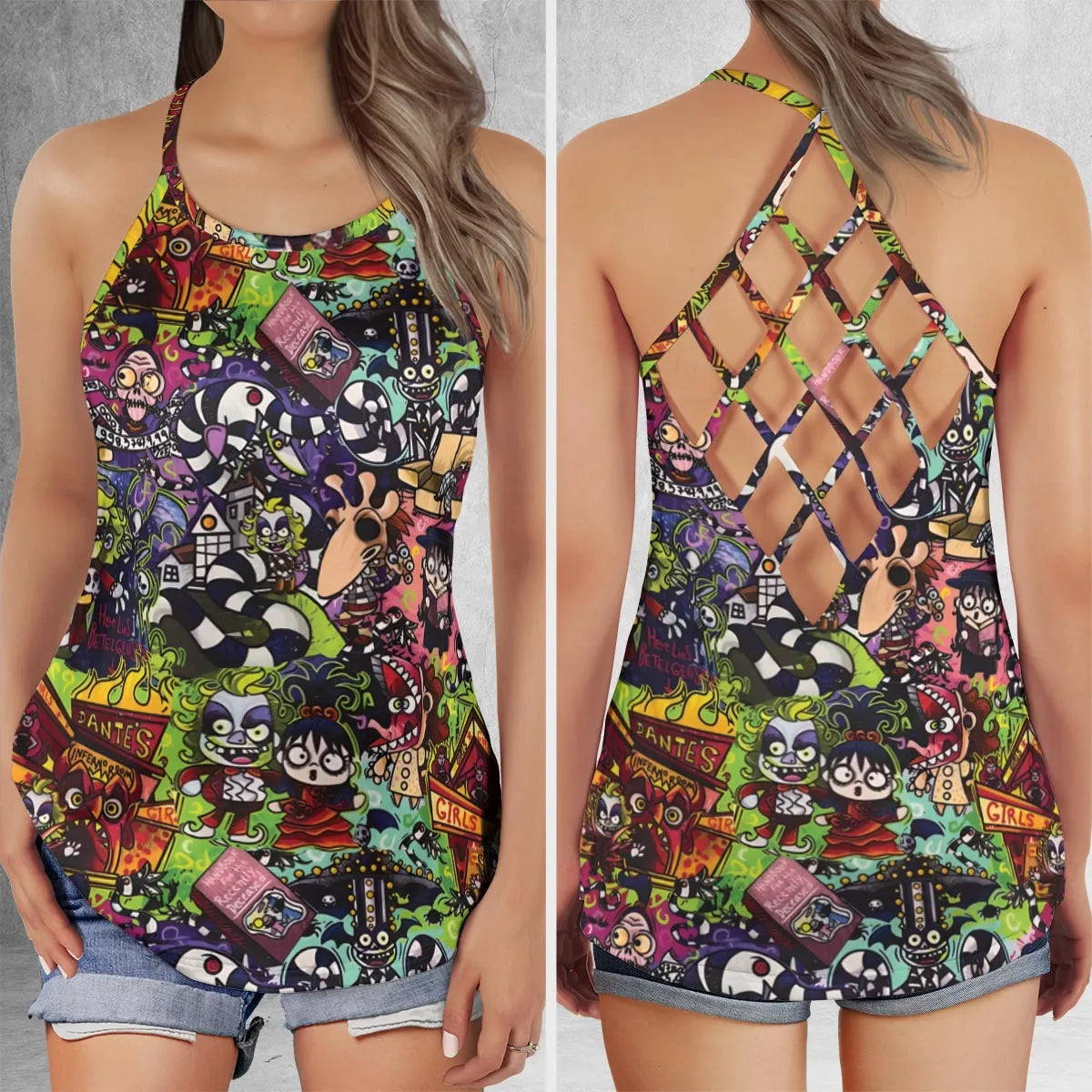 Criss Cross Tank Top - ZWXB6TM7