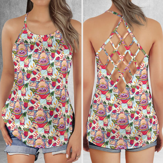 Criss Cross Tank Top - Y9H6BXH3 -  - 1