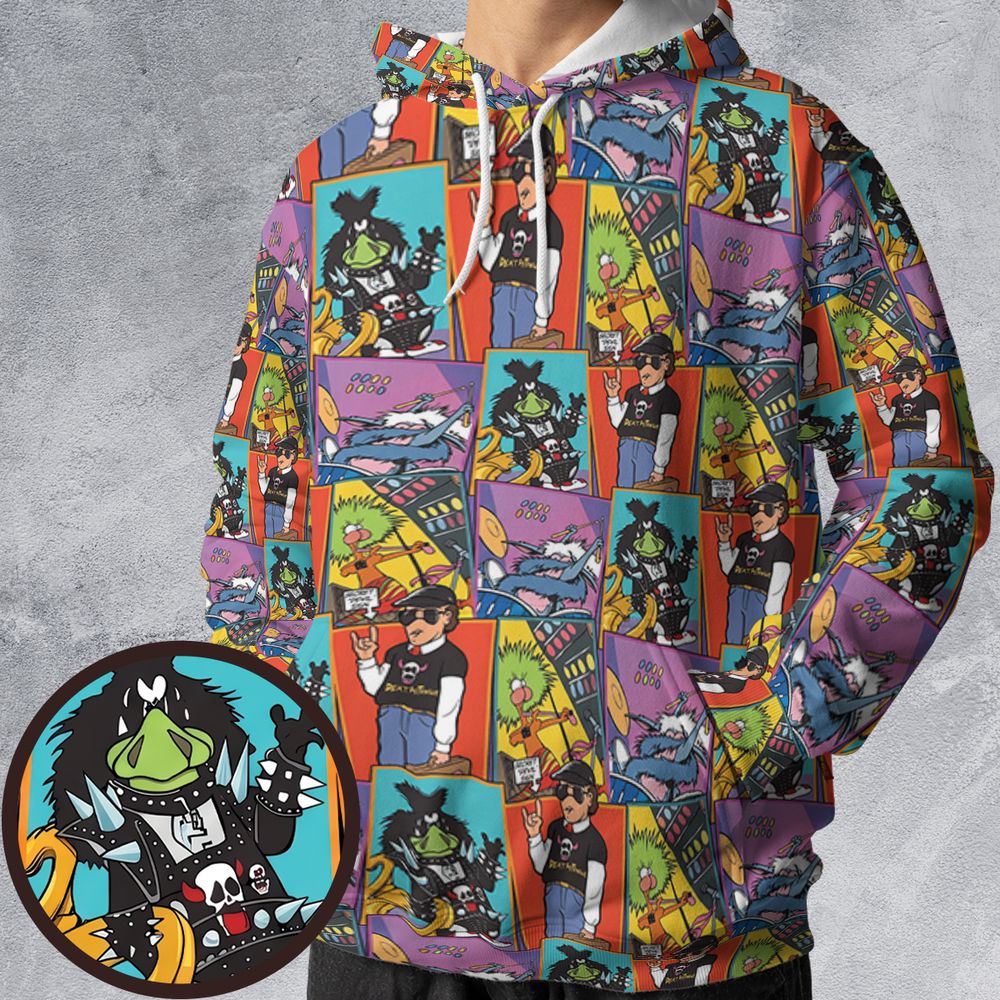 All-over Print Hoodie - B4J17NDK -  - 1