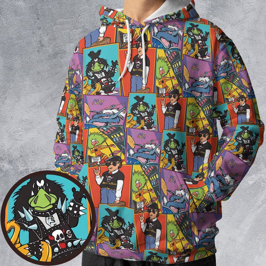 All-over Print Hoodie - B4J17NDK -  - 1
