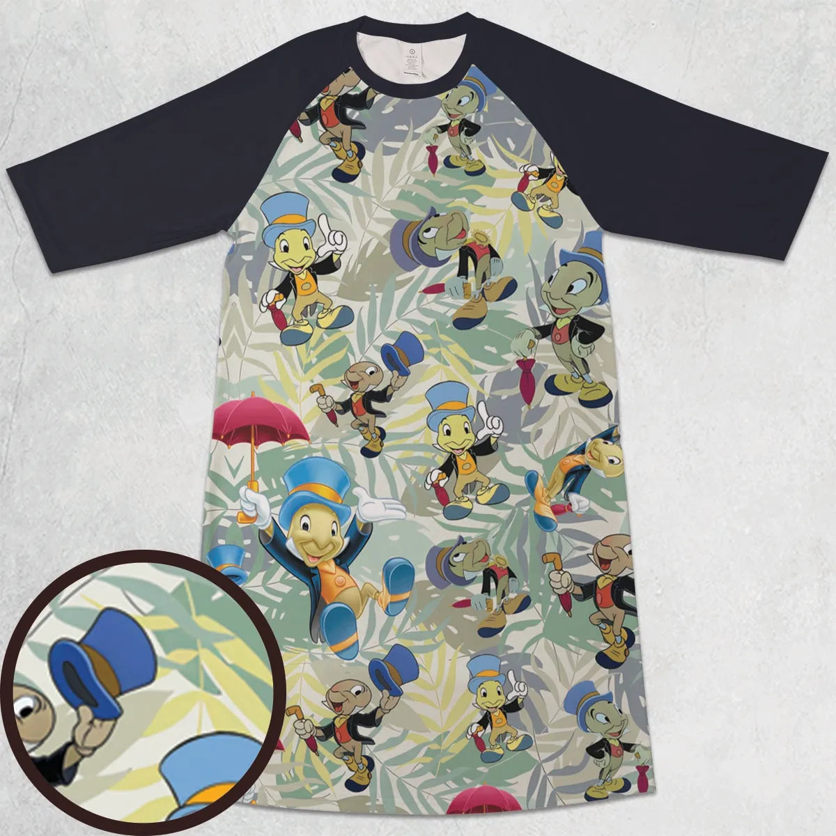 3/4 Sleeve Raglan Dress - YDZUEQPV