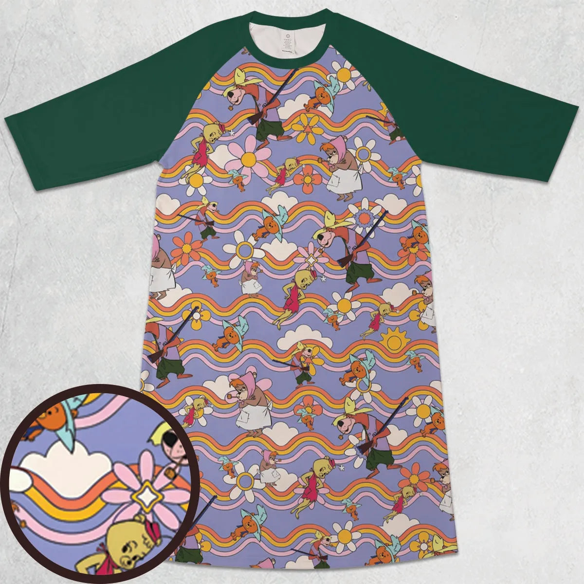 3/4 Sleeve Raglan Dress - GS2V2QPR