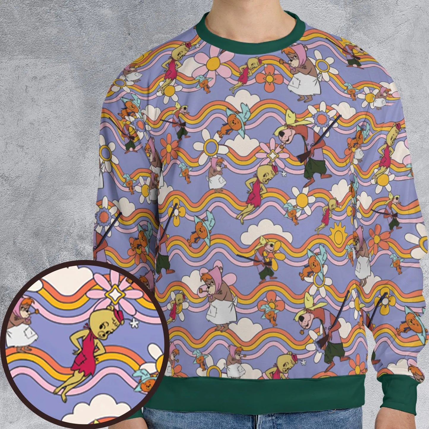 All-over Print Sweatshirt - TATVC7XQ