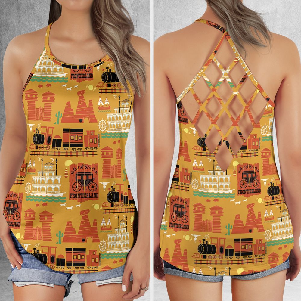 Criss Cross Tank Top - YT4G3UCP -  - 1