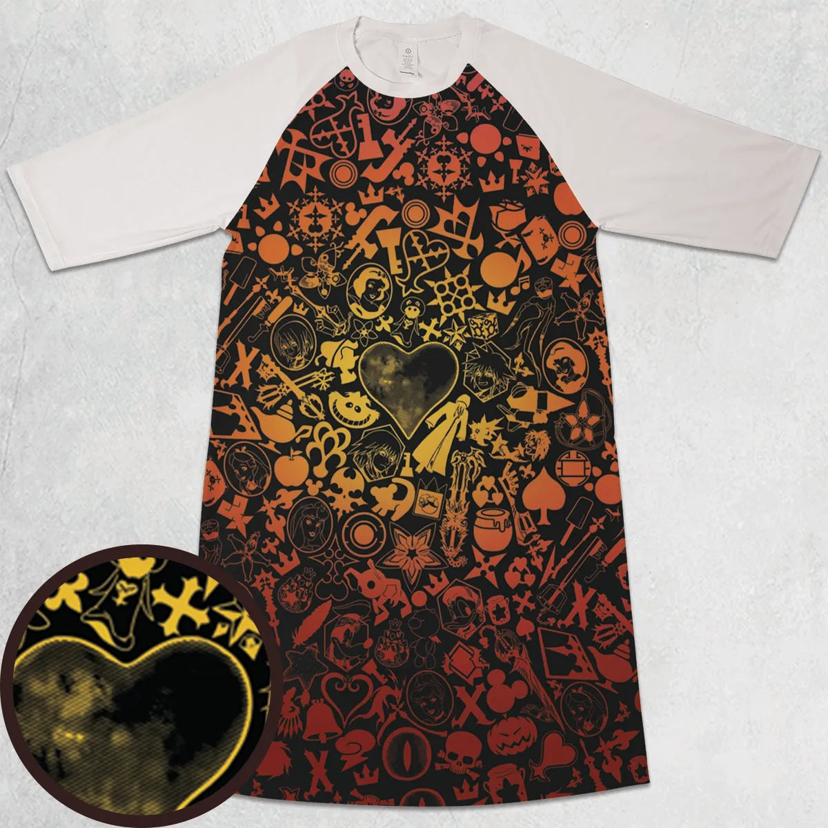 3/4 Sleeve Raglan Dress - UAYZAN9N