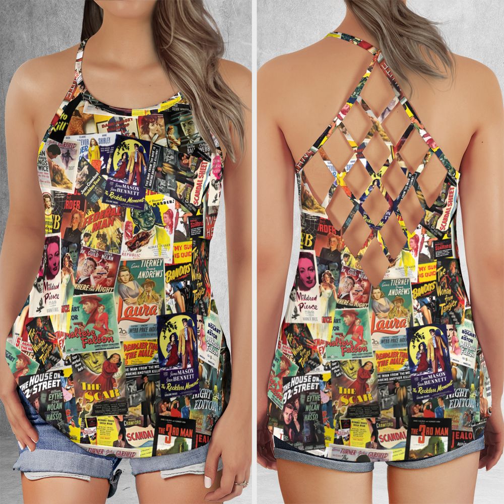 Criss Cross Tank Top - PB5T39VS -  - 1
