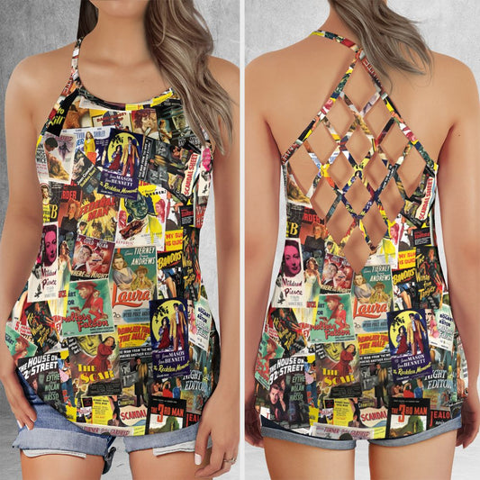 Criss Cross Tank Top - PB5T39VS -  - 1
