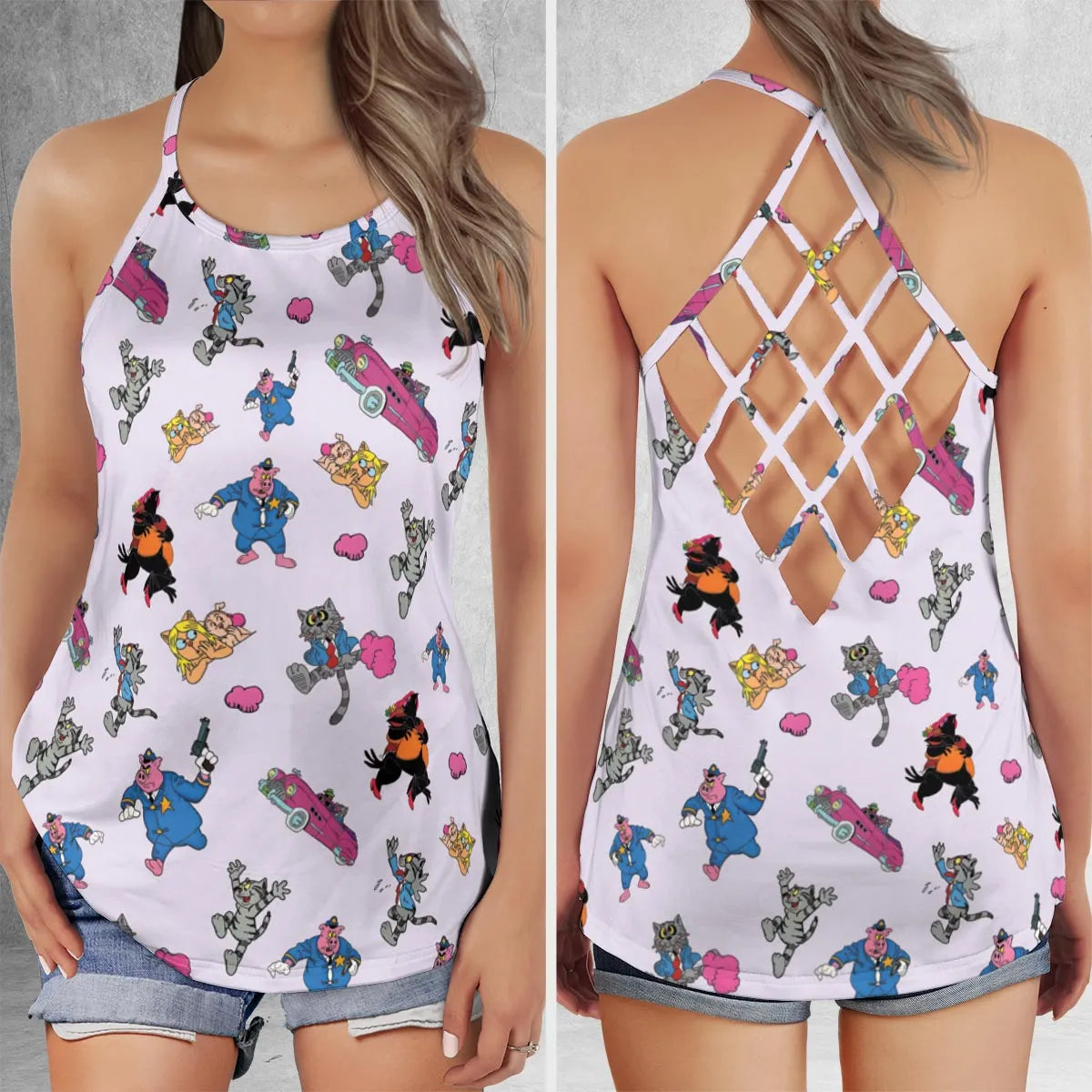 Criss Cross Tank Top - 9LSXSBU5