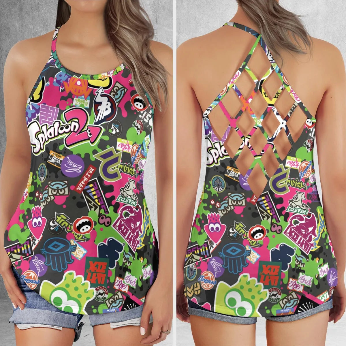 Criss Cross Tank Top - HVBGMR1J