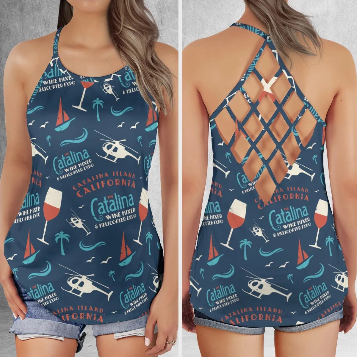 Criss Cross Tank Top - S5GLDAXE