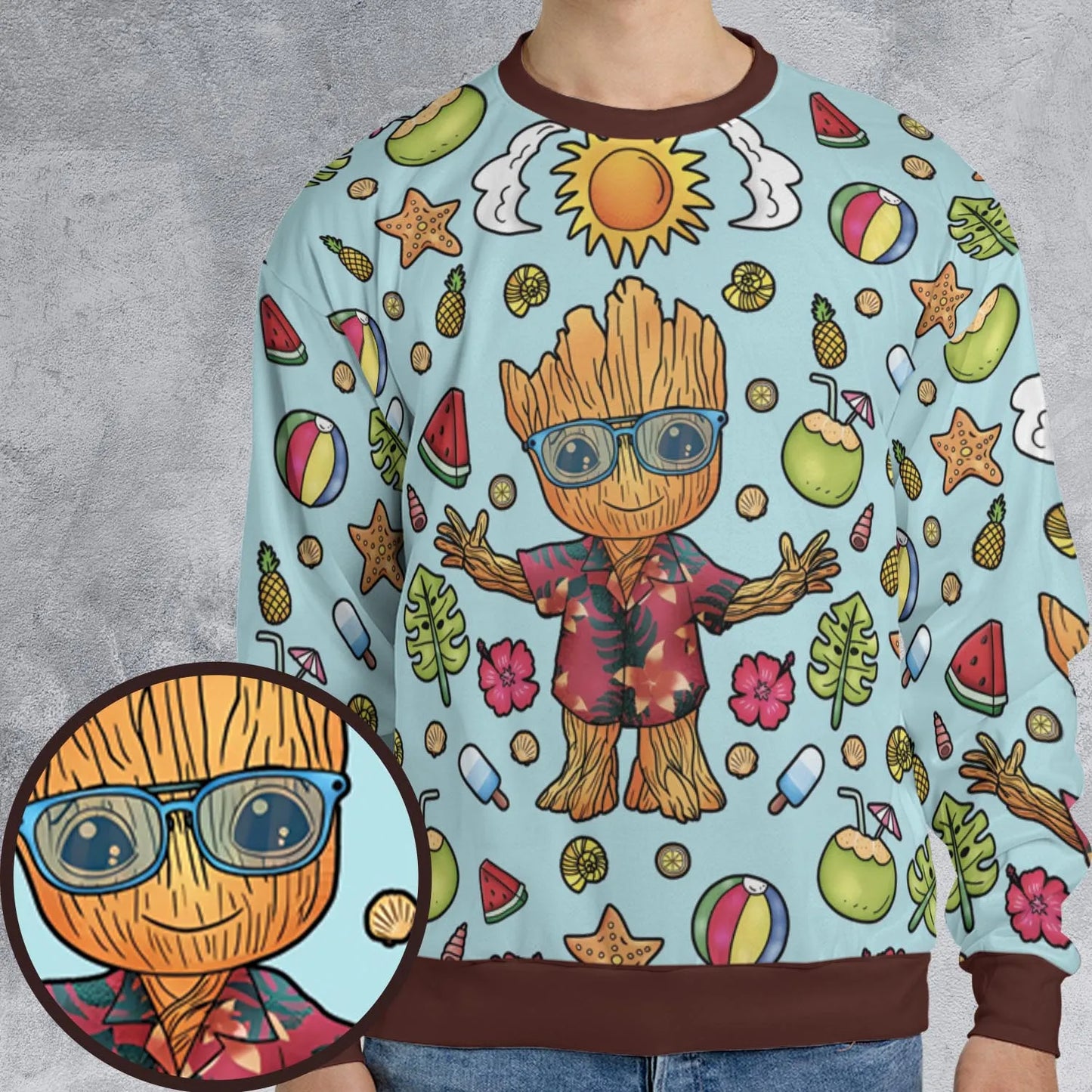 All-over Print Sweatshirt - VAUA6ELN