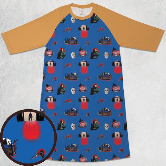 3/4 Sleeve Raglan Dress - 9V27K57Q