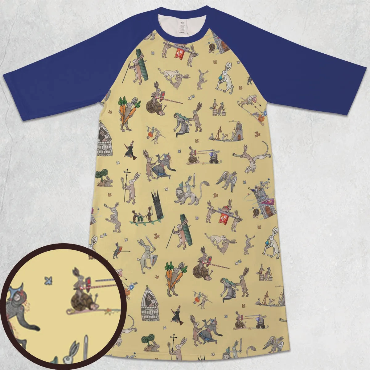 3/4 Sleeve Raglan Dress - YAJ6CHB7
