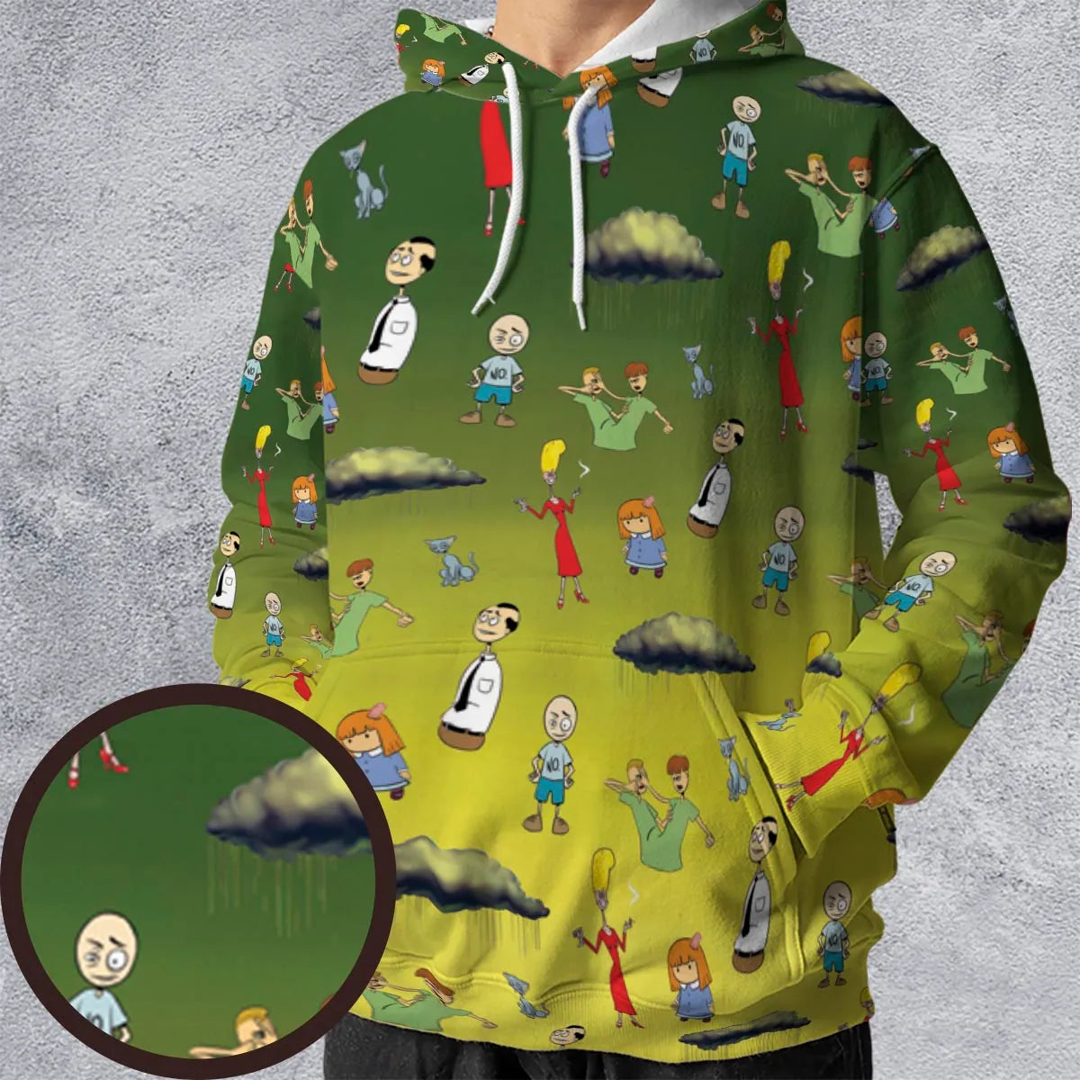 All-over Print Hoodie - HHVUQ34E