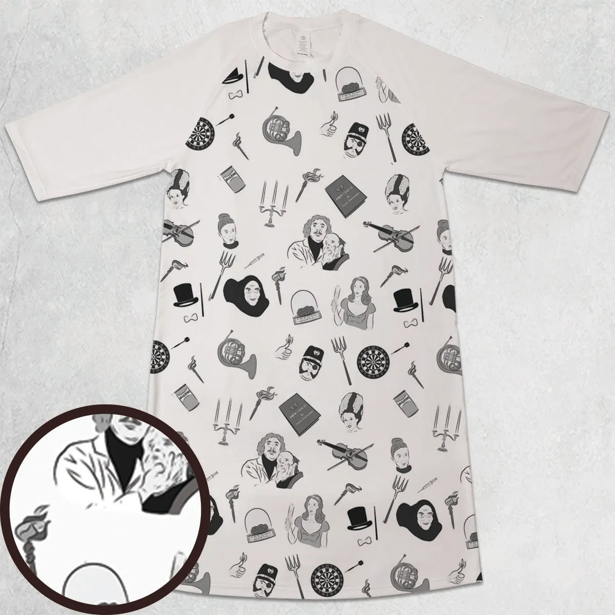 3/4 Sleeve Raglan Dress - F91HZ381