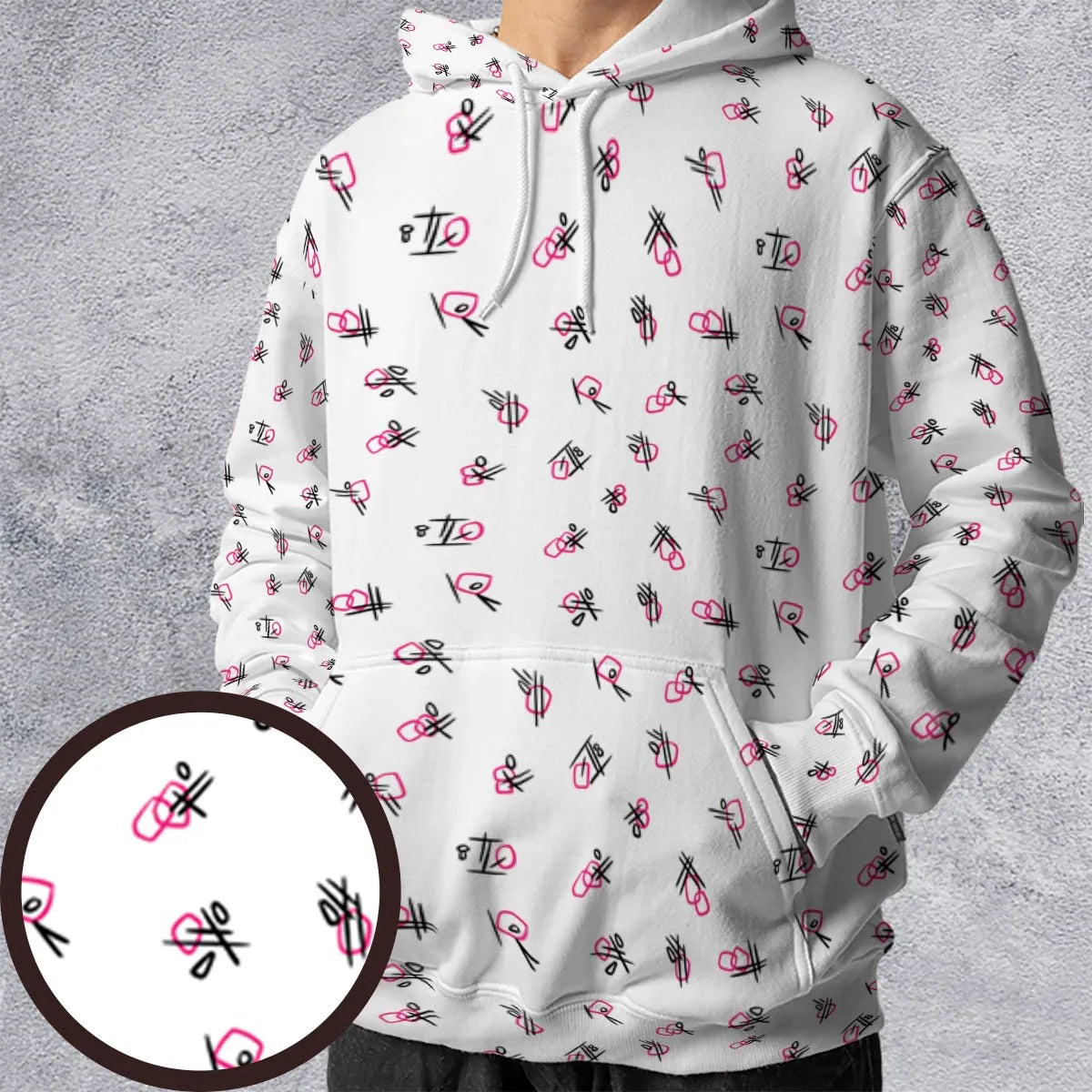 All-over Print Hoodie - 95PGCKY5