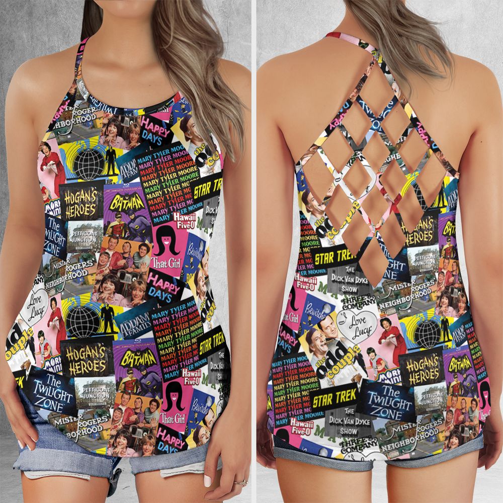 Criss Cross Tank Top - B7ETMHC9 -  - 1