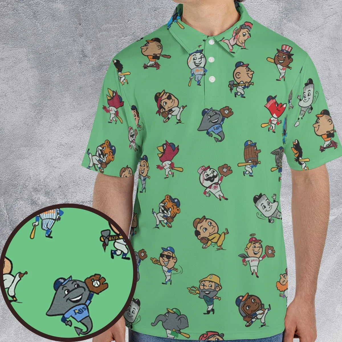 AOP Men/Women Polo Shirt - N5N2X3B4