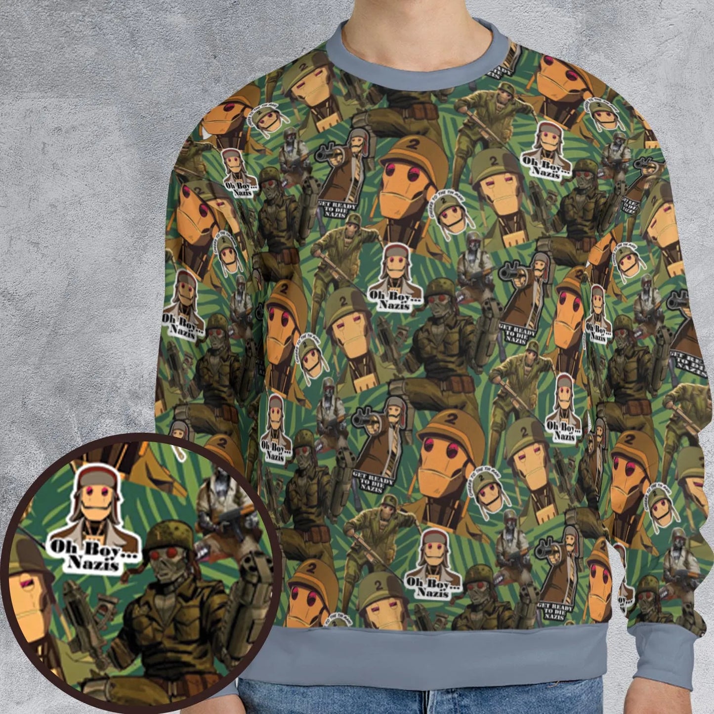 All-over Print Sweatshirt - HZD7TLTJ