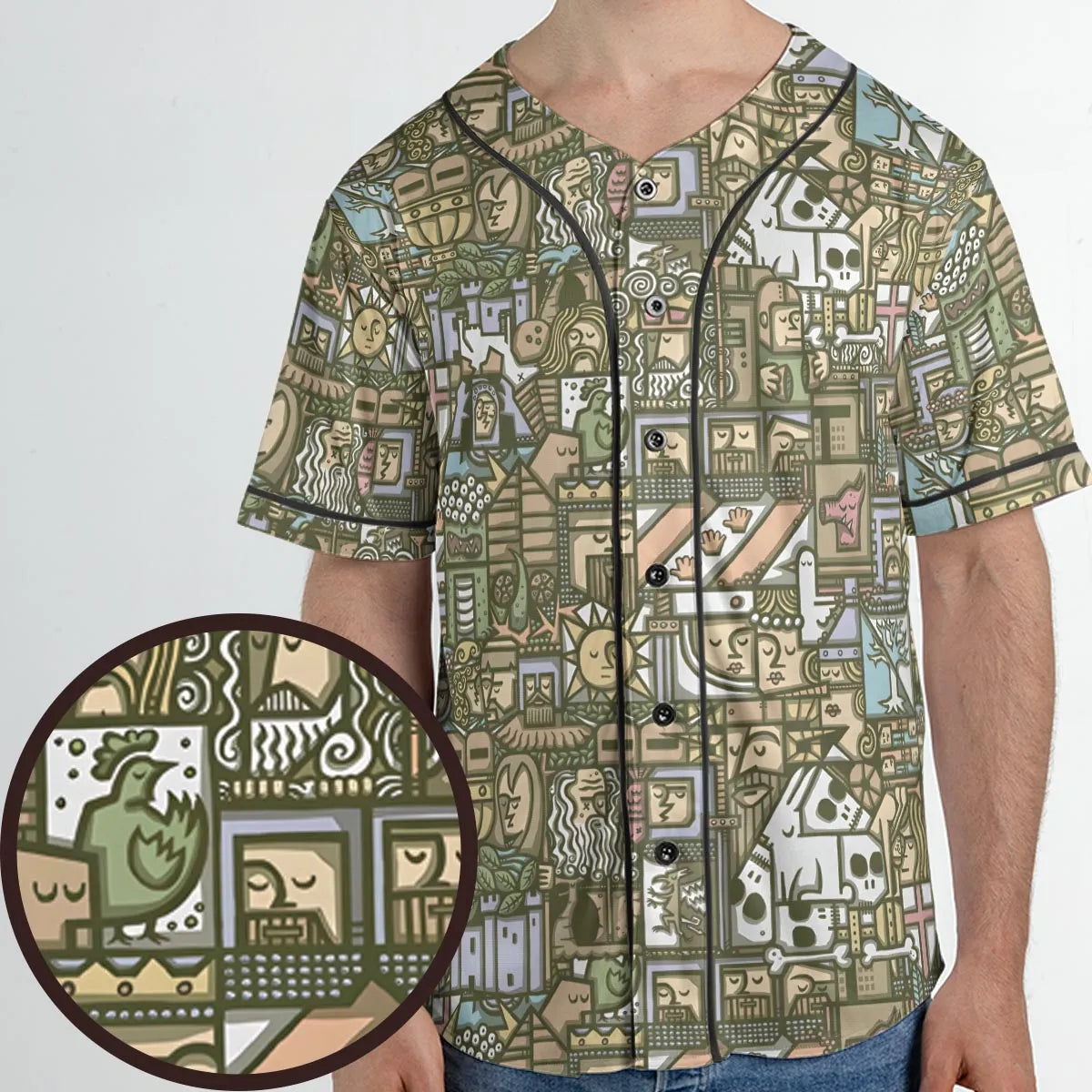 Unisex Baseball Jersey - 3C1F9ZBK