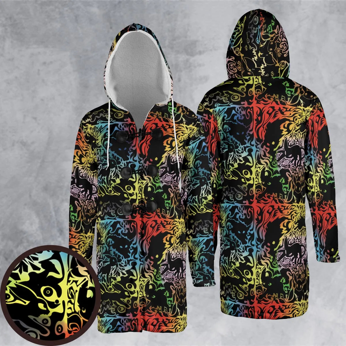 Hooded Cloak Coat - 6MTXN9VC