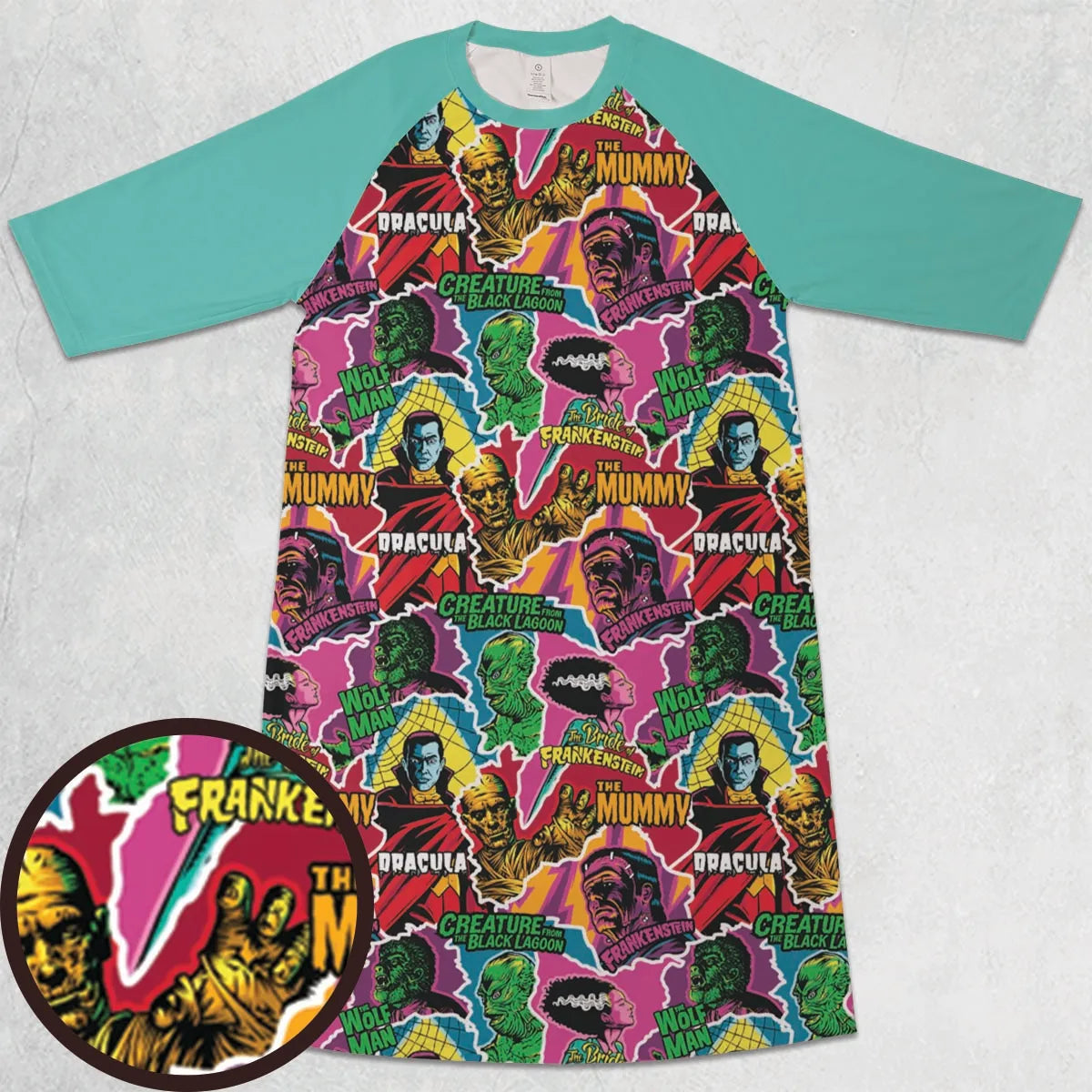 3/4 Sleeve Raglan Dress - 1QDD7NT4