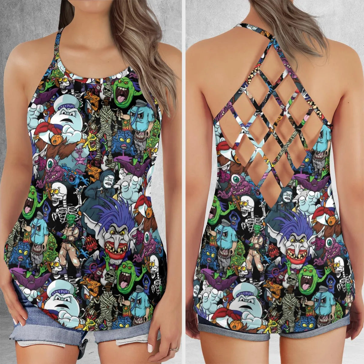 Criss Cross Tank Top - QZACFK2V