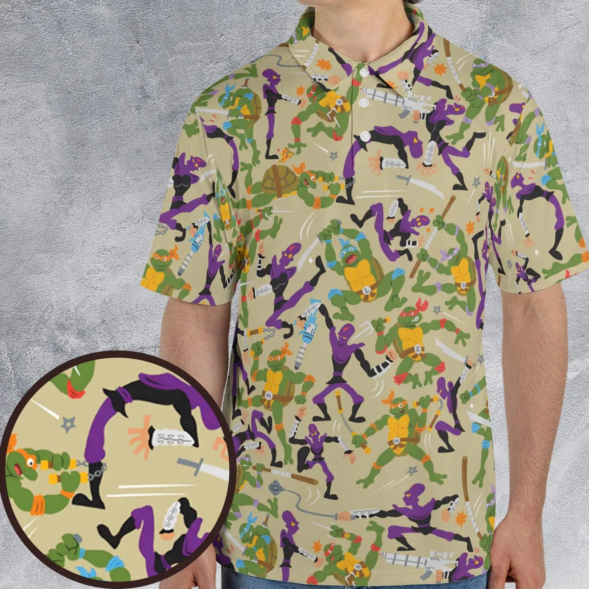 AOP Men/Women Polo Shirt - 284M5MGM