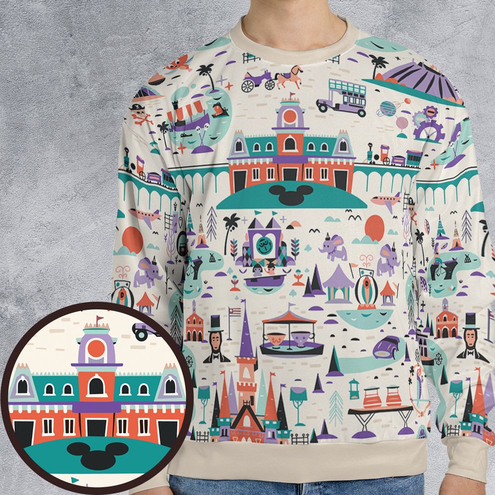 All-over Print Sweatshirt - 9RDEHFT4 -  - 1