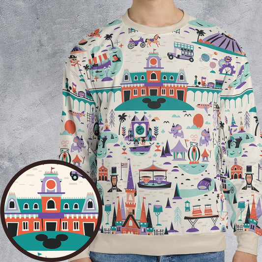 All-over Print Sweatshirt - 9RDEHFT4 -  - 1