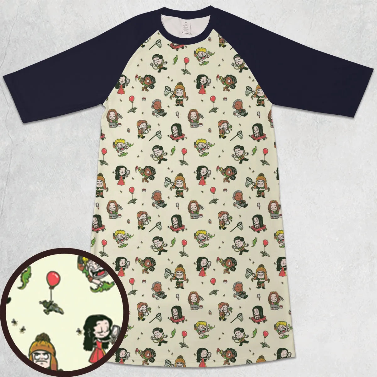 3/4 Sleeve Raglan Dress - WNWFVR66