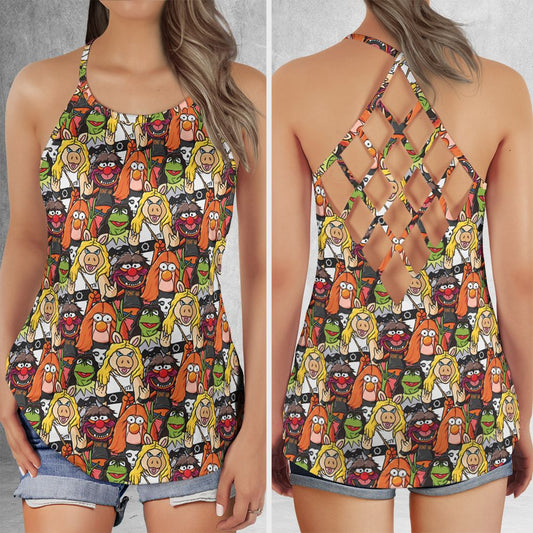Criss Cross Tank Top - XBML3SCT -  - 1