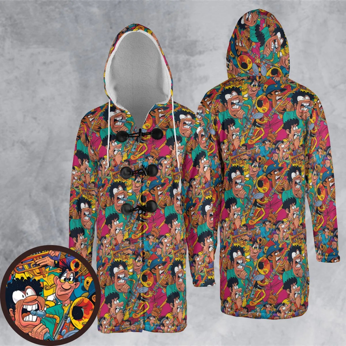 Hooded Cloak Coat - CT59K2D1