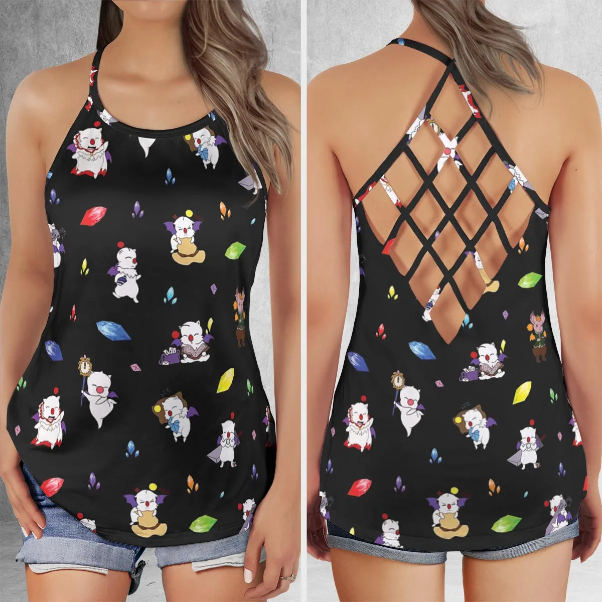 Criss Cross Tank Top - KDUVJJKL