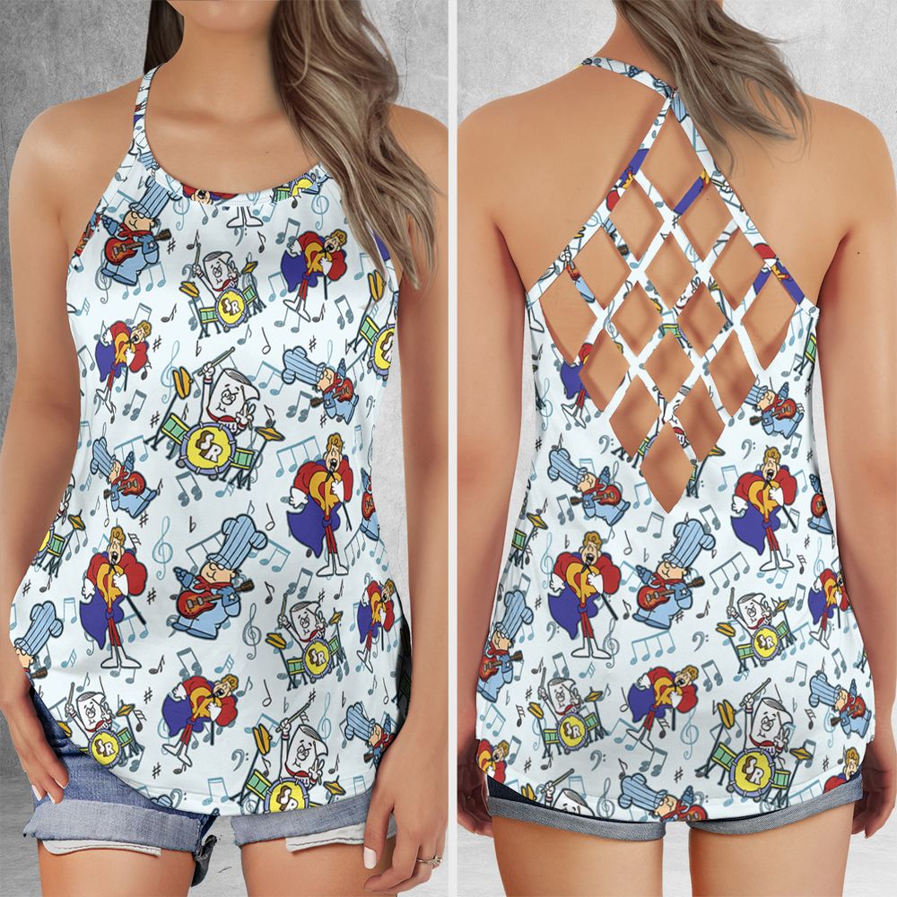 Criss Cross Tank Top - XTYKBV1U -  - 1