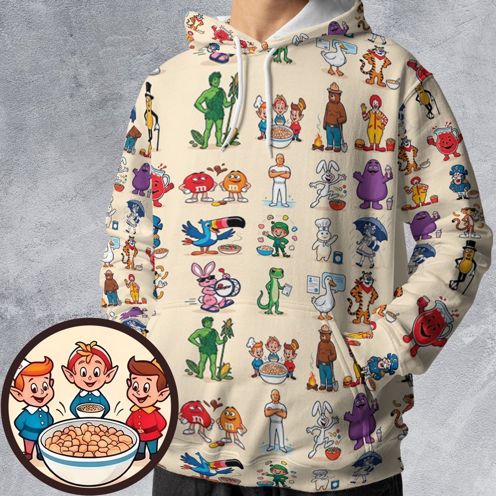 All-over Print Hoodie - B9G6A1PR -  - 1