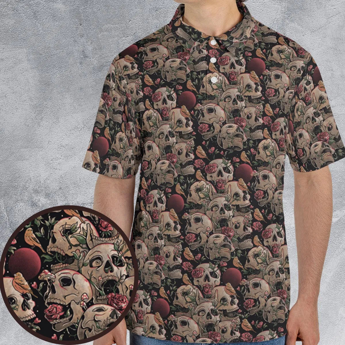 AOP Men/Women Polo Shirt - 8NB2XBGZ