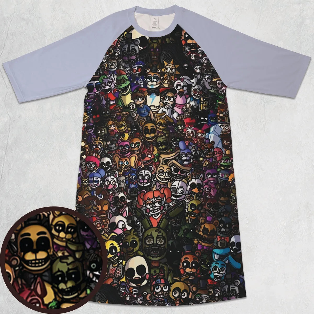 3/4 Sleeve Raglan Dress - CYE3LCHR