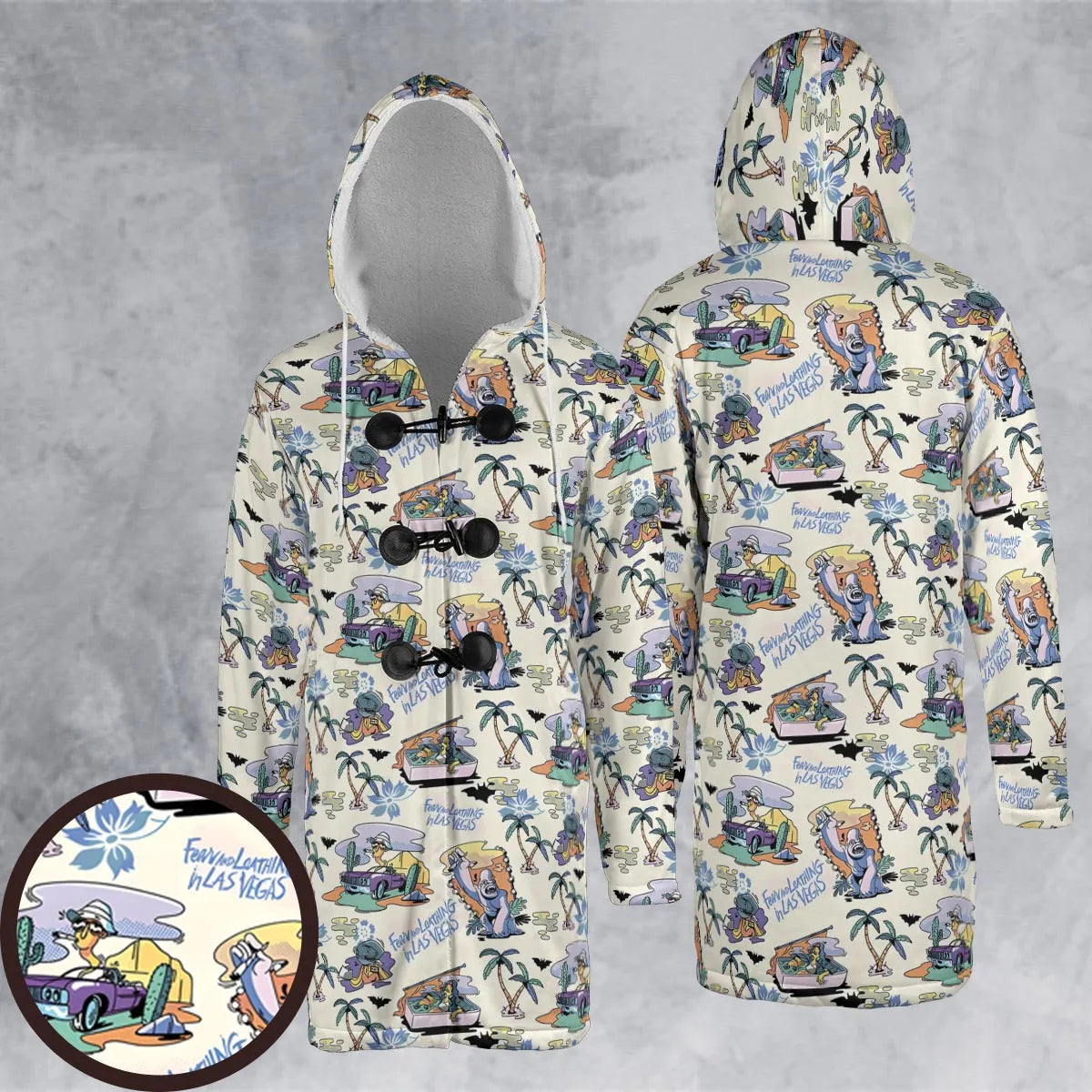 Hooded Cloak Coat - HGAP235R