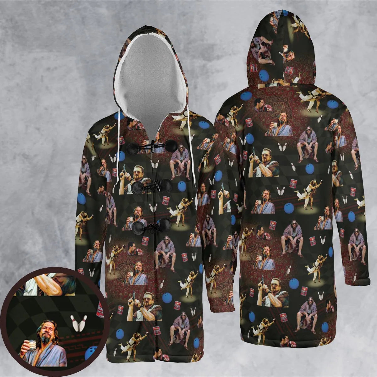 Hooded Cloak Coat - 4CAE2N6T