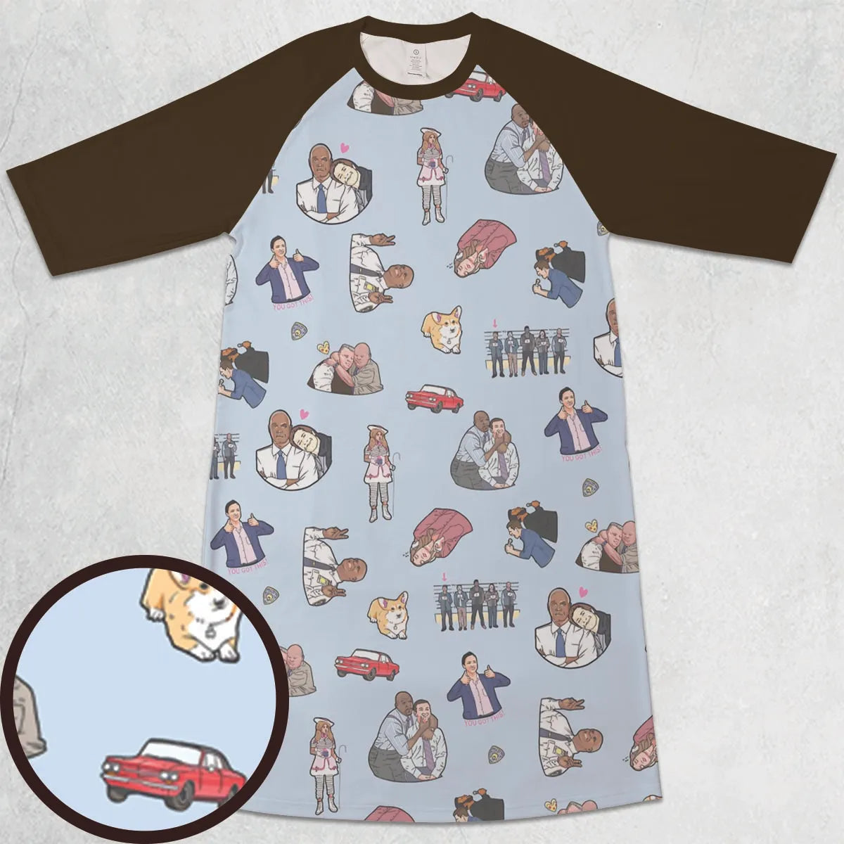 3/4 Sleeve Raglan Dress - ANSEXSD3