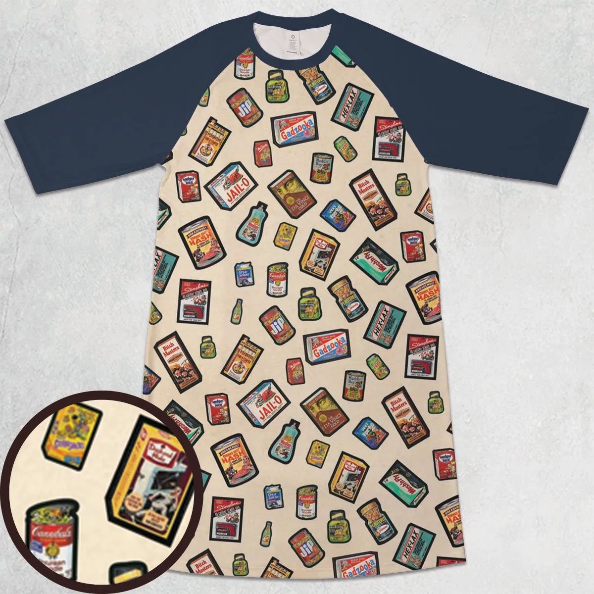 3/4 Sleeve Raglan Dress - PC2XN6J9