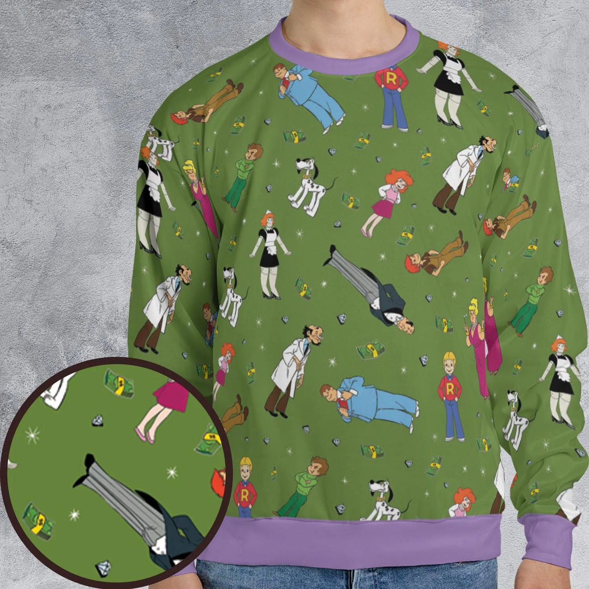 All-over Print Sweatshirt - Z89JV14D
